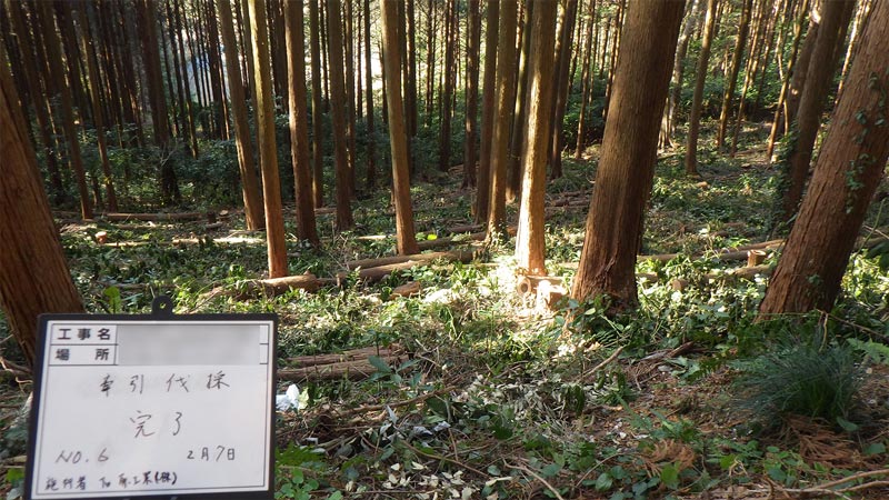 作業完了後